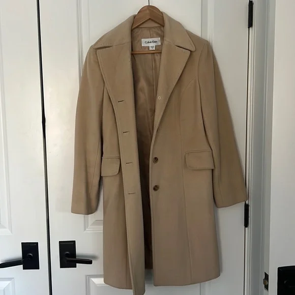 Vintage Calvin Klein wool / angora overcoat - Picture 1 of 3